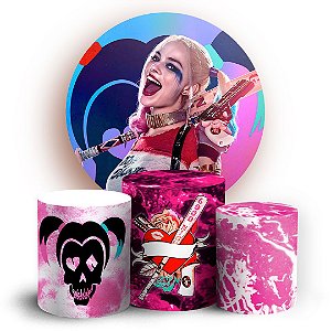 KIT Redondo e Trio - Arlequina - Sublimado 3D