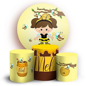 KIT Redondo e Trio - Abelhinha - Sublimado 3D