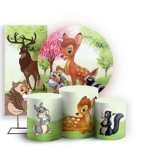 KIT Redondo Trio e Faixa - Bambi - Sublimado 3D