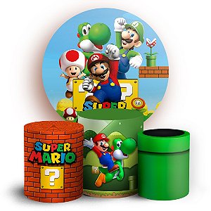 KIT Redondo e Trio - Super Mario - Sublimado 3D