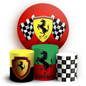 KIT Redondo e Trio - Ferrari  - Sublimado 3D