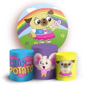 KIT Redondo e Trio - Chip e Potato - Sublimado 3D