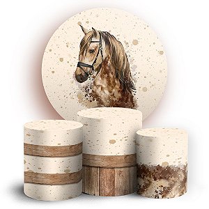KIT Redondo e Trio - Cavalo  - Sublimado 3D