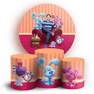 KIT Redondo e Trio - Blues Clues  - Sublimado 3D