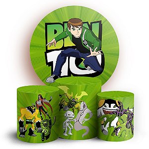KIT Redondo e Trio - Ben 10  - Sublimado 3D