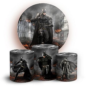 KIT Redondo e Trio - Batman  - Sublimado 3D