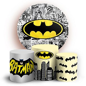 KIT Redondo e Trio - Batman  - Sublimado 3D