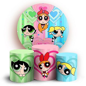 KIT Redondo e Trio - As Meninas Super Poderosas  - Sublimado 3D