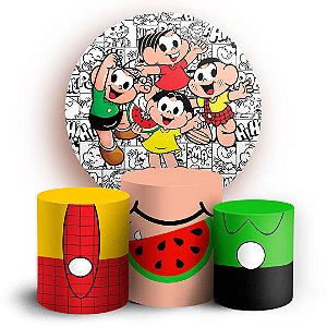 KIT Redondo e Trio - Turma da Mônica - Sublimado 3D