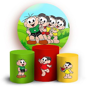 KIT Redondo e Trio - Turma da Mônica - Sublimado 3D