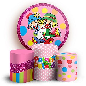 KIT Redondo e Trio - Patati Patata Rosa  - Sublimado 3D