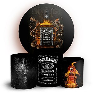 KIT Redondo e Trio - Jack Daniels  - Sublimado 3D