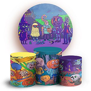 KIT Redondo e Trio - Halloween  - Sublimado 3D