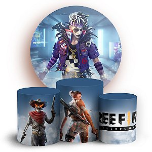 KIT Redondo e Trio - Free Fire  - Sublimado 3D