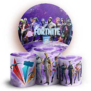 KIT Redondo e Trio - Fortnite  - Sublimado 3D