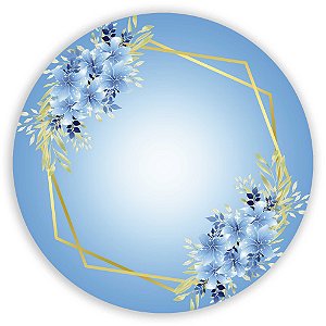 Painel Redondo - Arabesco Floral - Sublimado 3D