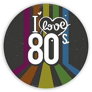 Painel Redondo - Anos 80 - Sublimado 3D