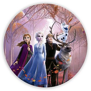 Painel Redondo - Frozen - Sublimado 3D