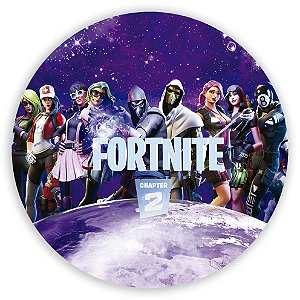 Painel Redondo - Fortnite - Sublimado 3D