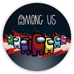 Painel Redondo - Among Us - Sublimado 3D