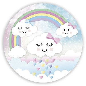 Painel Redondo - Chuva de Amor - Sublimado 3D