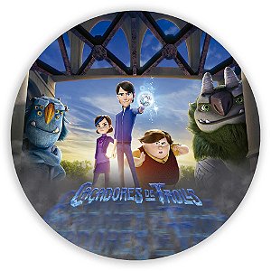 Painel Redondo - Caçadores de Trolls - Sublimado 3D