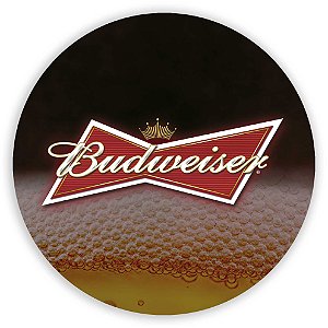 Painel Redondo - Budweiser - Sublimado 3D