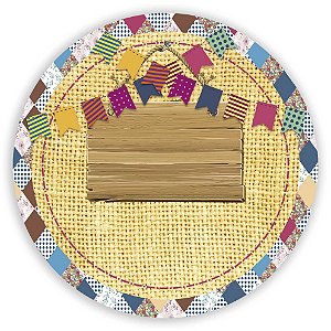 Painel Redondo - Festa Junina - Sublimado 3D