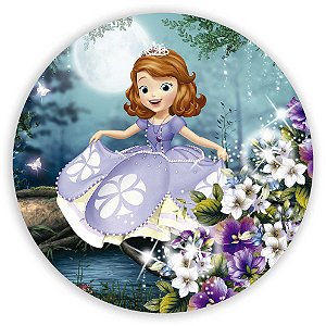 Painel Redondo - Princesa Sofia - Sublimado 3D