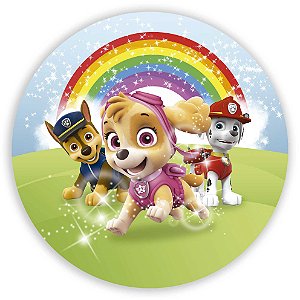 Painel Redondo - Patrulha Canina - Sublimado 3D