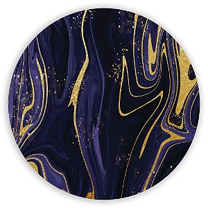 Painel Redondo - Mármore Glitter Roxo - Sublimado 3D