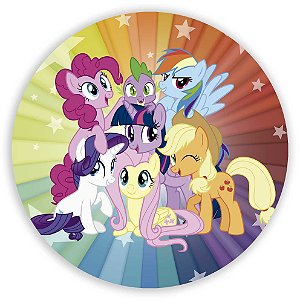 Painel Redondo - My Little Pony - Sublimado 3D
