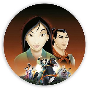 Painel Redondo - Mulan - Sublimado 3D