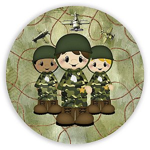 Painel Redondo - Exército - Sublimado 3D