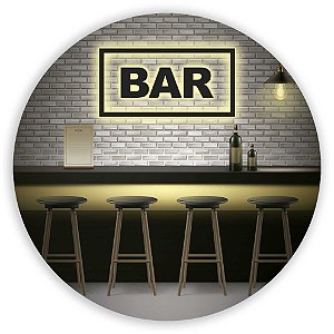 Painel Redondo - Boteco - Sublimado 3D