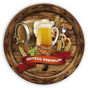 Painel Redondo - Boteco - Sublimado 3D