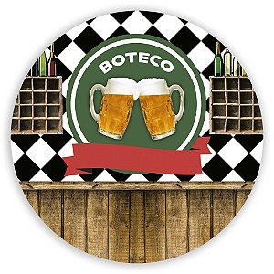 Painel Redondo - Boteco - Sublimado 3D