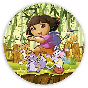Painel Redondo - Dora Aventureira - Sublimado 3D