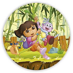 Painel Redondo - Dora Aventureira - Sublimado 3D