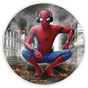 Painel Redondo - Homem Aranha - Sublimado 3D