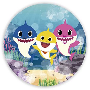 Painel Redondo - Baby Shark - Sublimado 3D