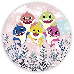 Painel Redondo - Baby Shark - Sublimado 3D