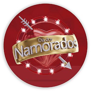 Painel Redondo - Dia dos Namorados - Sublimado 3D