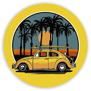 Painel Redondo - Fusca - Sublimado 3D