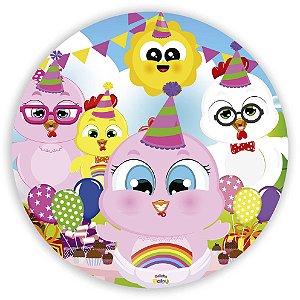 Painel Redondo - Galinha Baby - Sublimado 3D