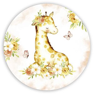 Painel Redondo - Girafa - Sublimado 3D