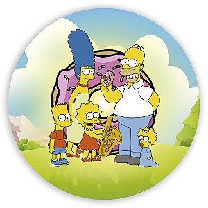 Painel Redondo - Simpsons - Sublimado 3D