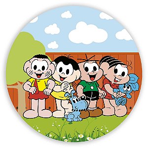 Painel Redondo - Turma da Mônica - Sublimado 3D