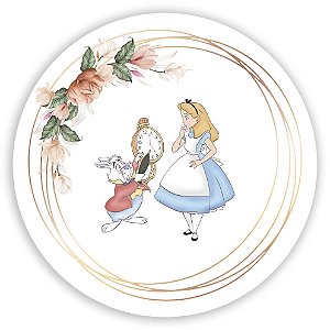 Painel Redondo - Alice - Sublimado 3D