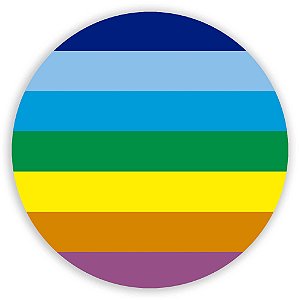 Painel Redondo - Arco Iris - Sublimado 3D